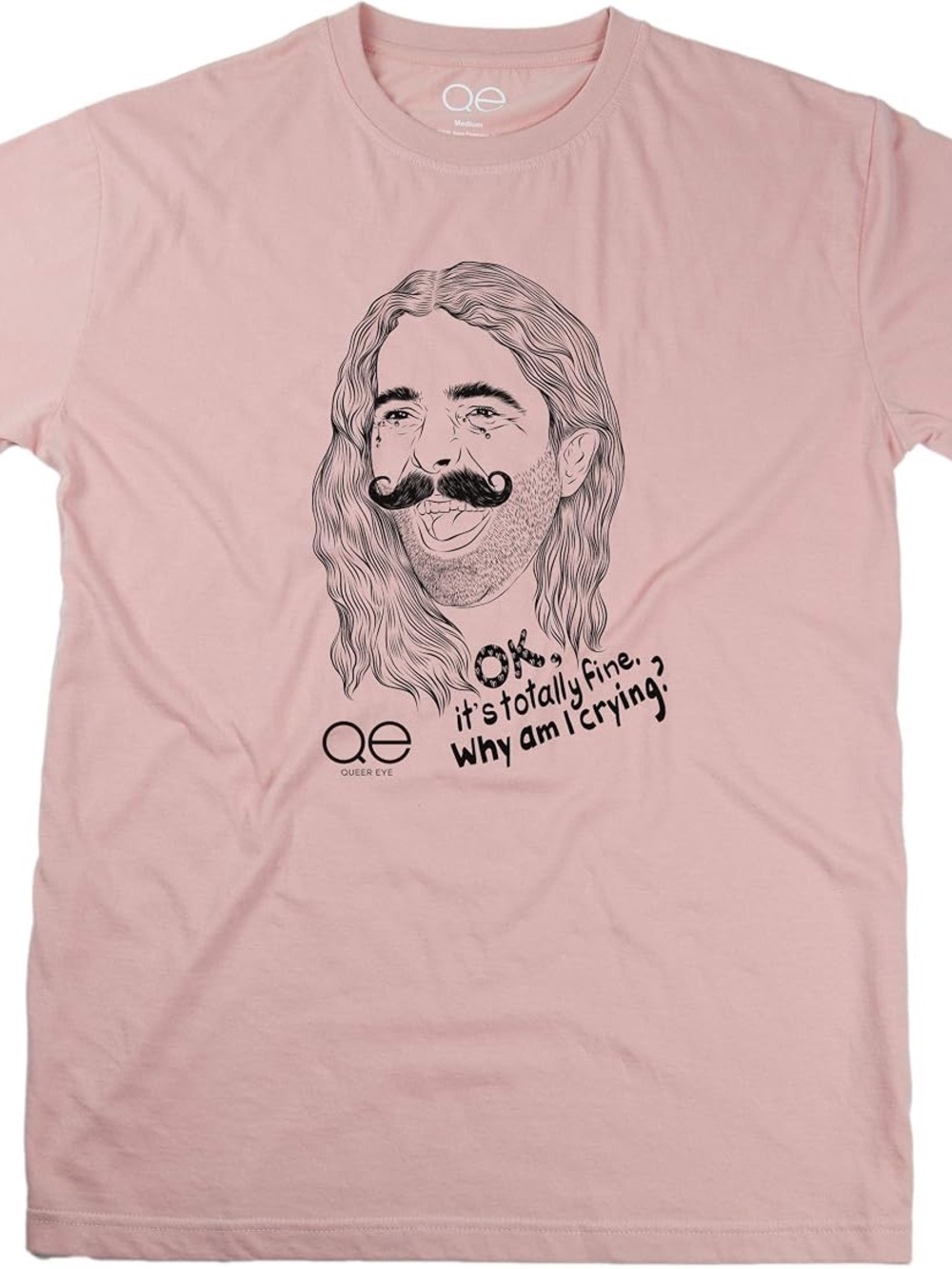 Queer Eye Pink Graphic Tee - "It's Totally Fine"